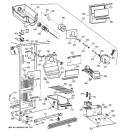 FREEZER SECTION Diagram and Parts List for MSZ20BWZAWW  General Electric Refrigerator