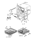 BODY PARTS Diagram and Parts List for PSD200X-72BA  General Electric Dishwasher
