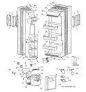 DOORS Diagram and Parts List for MRSC20KWXFWH  General Electric Refrigerator
