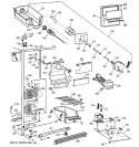 FREEZER SECTION Diagram and Parts List for MRSC20KWXFWH  General Electric Refrigerator