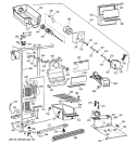 FREEZER SECTION Diagram and Parts List for MSG20GWZBWW  General Electric Refrigerator
