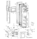 FREEZER DOOR Diagram and Parts List for MSK27DHZBWH  General Electric Refrigerator