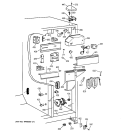 FRESH FOOD SECTION Diagram and Parts List for MST25GRZBWW  General Electric Refrigerator