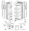 DOORS Diagram and Parts List for MSZ20BWZBWW  General Electric Refrigerator