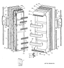 DOORS Diagram and Parts List for MSZ20GAZBWW  General Electric Refrigerator