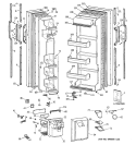 DOORS Diagram and Parts List for MSZ20GWZBWW  General Electric Refrigerator