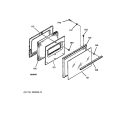 DOOR Diagram and Parts List for LEB116GT2AD  General Electric Range