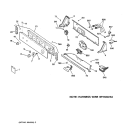 CONTROLS & BACKSPLASH Diagram and Parts List for YBXR2070T6WW  General Electric Washer