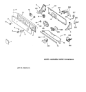CONTROLS & BACKSPLASH Diagram and Parts List for YISR309JT6AA  General Electric Washer