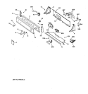 CONTROLS & BACKSPLASH Diagram and Parts List for YJSR2070T8AA  General Electric Washer