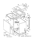 CABINET, COVER & FRONT PANEL Diagram and Parts List for YISR208DT8WW  General Electric Washer