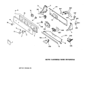 CONTROLS & BACKSPLASH Diagram and Parts List for YISR309JT8AA  General Electric Washer