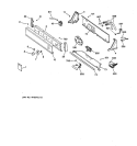 CONTROLS & BACKSPLASH Diagram and Parts List for YLXR1020T8WB  General Electric Washer