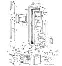 Part Location Diagram of WR12X1057 GE INSERT HANDLE CHANNEL White