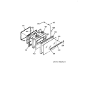 DOOR Diagram and Parts List for LEB316GT4WH  General Electric Range