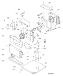 Section Diagram and Parts List for AMS06LAM1  General Electric Air Conditioner