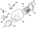 Section Diagram and Parts List for JXDV6601  General Electric Cooktop