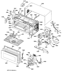 Section Diagram and Parts List for JEM31L02  General Electric Microwave
