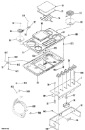 Section Diagram and Parts List for JP620N1  General Electric Cooktop