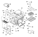 Section Diagram and Parts List for JDC27GL4  General Electric Range