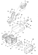 Section Diagram and Parts List for JDP37GL8  General Electric Range