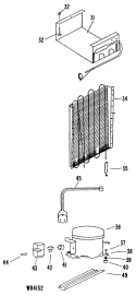 Section Diagram and Parts List for SC4DLB  General Electric Refrigerator