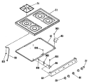 Section Diagram and Parts List for JGBS15EK8  General Electric Range