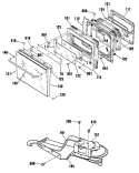 Section Diagram and Parts List for JKP14WP1  General Electric Wall Oven