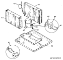 Section Diagram and Parts List for AED22DAR1  General Electric Air Conditioner