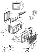 Part Location Diagram of WJ71X2260 GE HORIZONTAL LOUVER