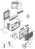 Part Location Diagram of WJ71X2262 GE CONTROL DOOR