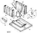 Section Diagram and Parts List for AEM14AAV1  General Electric Air Conditioner