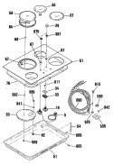 Part Location Diagram of WB30K5014 GE HOB ELEMENT SMALL