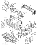 Section Diagram and Parts List for JVM142J01  General Electric Microwave