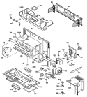 Section Diagram and Parts List for JVM150K01  General Electric Microwave