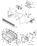 Section Diagram and Parts List for JVM133K02  General Electric Microwave