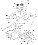 Part Location Diagram of WB18K5245 GE MAIN TOP WIRE HARNESS