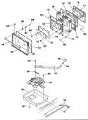 Section Diagram and Parts List for JHP56GN3AD  General Electric Range