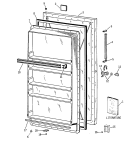 Section Diagram and Parts List for CAF19DMB  General Electric Freezer