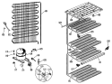 Section Diagram and Parts List for CA21SMD  General Electric Freezer
