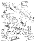 Section Diagram and Parts List for TFX20RRAAD  General Electric Refrigerator