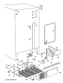 Section Diagram and Parts List for TFX20SRAAD  General Electric Refrigerator