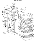 FRESH FOOD SECTION Diagram and Parts List for TFX27VRAAD  General Electric Refrigerator