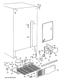 Section Diagram and Parts List for TFE20DRAWH  General Electric Refrigerator