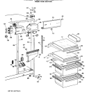 Part Location Diagram of WR38X1766 GE REFLECTOR SHELF