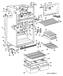 Part Location Diagram of WR32X1184 GE SHELF GLASS