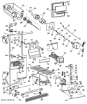 Section Diagram and Parts List for TFEW20RRAWH  General Electric Refrigerator