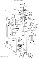 FRESH FOOD SECTION Diagram and Parts List for TFEW22RRAWH  General Electric Refrigerator