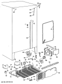 Section Diagram and Parts List for TFEW22RRAWH  General Electric Refrigerator
