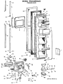 FREEZER DOOR Diagram and Parts List for TFEA24RRAAD  General Electric Refrigerator
